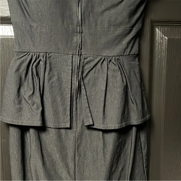 Stop Staring vintage inspired pinup retro Elegant Black Peplum Dress - Picture 12 of 15